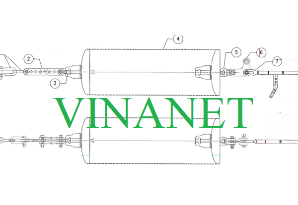 Chuỗi Néo cách điện đơn  thủy tinh cho dây dẫn- tải trọng 120kN